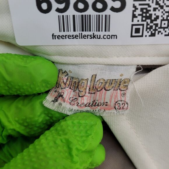 Vintage 70s King-Louie MOD Polo Shirt Women Medium 19x24 USA - Picture 7 of 14